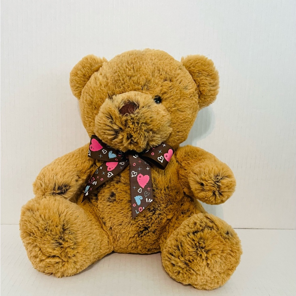 Gabitoy Sitting Teddy Bear With Bow Plush
